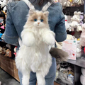 Large Plush Furr Cat Backpacks